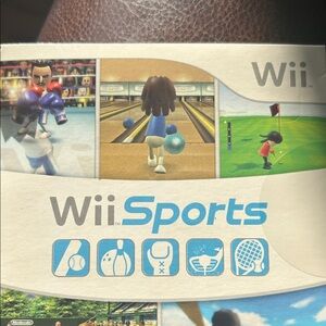 Nintendo Wii Sports Game Cover - Blue and White